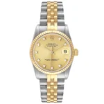 Rolex Datejust Champagne Diamond Factory Dial on D Link Jubilee Ref 68273 with Papers  1994