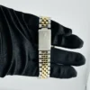 Rolex Datejust Champagne Diamond Dial on D Link Jubilee Ref 16233 with Papers  1990 - Image 4