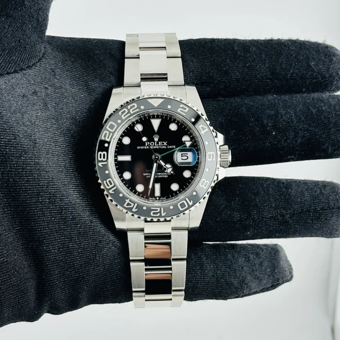 Rolex GMT-Master II BruceWayne Black Dial on Oyster Bracelet Ref. 126710GRNR with New Style Card (green) 2026 - Image 2