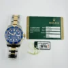 Rolex Submariner Blusey Blue Dial on Oyster Ref 116613LB with Card Old Green  2011 - Image 6