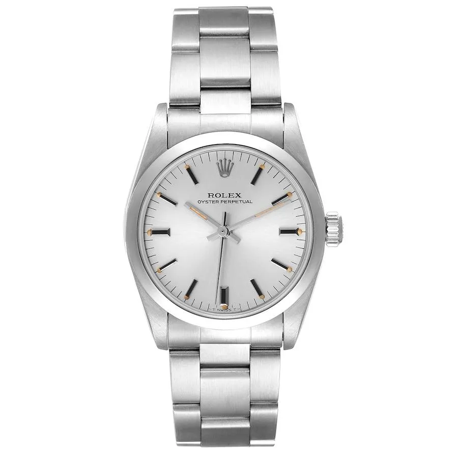 19227788_6t0jr3zm9kpyrvn0x8i9q3qcgwlx.webp Rolex Oyster Perpetual Silver Dial on Oyster Ref 67480 - Image 1