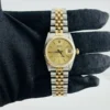 Rolex Datejust Champagne Stick Dial on D Link Jubilee Ref 68273 with Papers  1988 - Image 2