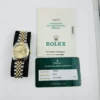 Rolex Datejust Champagne Stick Dial on D Link Jubilee Ref 68273 with Papers  1988 - Image 7