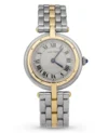 Cartier Panthere Vendome White Roman Dial on 2 Tone Bracelet Ref 166920