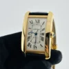 Cartier Tank Americaine XL Silver Roman Dial on Leather Ref 2927/W2609856 - Image 3