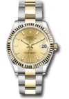 Rolex Datejust Champagne Index Dial on Oyster Ref 278273 with New Style Card Green  2021