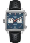 Tag Heuer Monaco Automatic Chronograph Blue Dial on Leather Strap Ref CAW211P.FC6356 with Card  2020