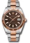 Rolex Datejust 41 Chocolate Index Dial on Oyster Ref 126331 with New Style Card Green  2025