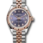 Rolex Datejust Lady Aubergine Diamond Dial on Jubilee Ref 279171 with New Style Card White  2017