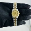 Rolex Datejust Lady Champagne Diamond Factory Dial on D Link Jubilee Ref 69173 - Image 2