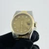 Rolex Datejust Gold Anniversary Diamond Dial Dial on D Link Jubilee Ref 16233G with Papers  1997 - Image 3