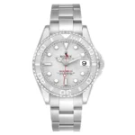 Rolex Yacht-Master Midsize Platinum Dial on Oyster Ref 168622 with Papers  1999