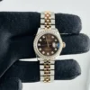 Rolex Datejust Lady Chocolate Diamond Dial on Jubilee Ref 279381RBR with New Style Card White  2018 - Image 2