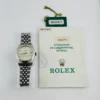 Rolex Datejust Silver Stick Dial on D Link Jubilee Ref 68274 with Papers  1992 - Image 6