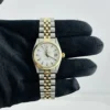 Rolex Datejust White Roman Dial on D Link Jubilee 14k Ref 6827 with Papers  1985