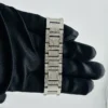 Cartier Ballon Bleu  Silver Roman Dial on Diamond Ref 3005 - Image 3