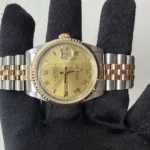 Rolex Datejust 36 Champagne Roman Dial on Jubilee Ref 16233