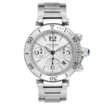 Cartier Pasha White Dial on Steel Ref W31089M7