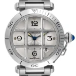 Cartier Pasha C White Dial on Stainless Steel Ref W31040H3