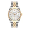 Rolex Datejust Silver Stick Dial on D Link Jubilee Ref 16013