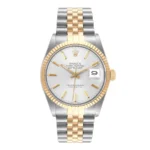 Rolex Datejust Silver Stick Dial on D Link Jubilee Ref 16013