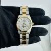 Rolex Oyster Perpetual Am White Mop Diamond Dial on Oyster Ref 14203 with Papers  1994