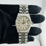 Rolex Datejust  Silver Stick Dial on D Link Jubilee Ref 1601/4