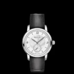 Montblanc Star Legacy Silver With Factory Diamonds Dial on Grey Leather Ref 118510 with Card
