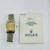 Rolex Datejust Champagne Stick Dial on D Link Jubilee Ref 16233 with Papers  1996 - Image 6