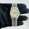 Rolex Datejust Silver Stick Dial on D Link Jubilee Ref 16014 - Image 2