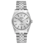 Rolex Datejust Silver Stick Dial on D Link Jubilee Ref 16014