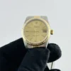 Rolex Datejust Champagne Stick Dial on D Link Jubilee Bracelet Ref 68273 - Image 3