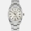 Rolex Oyster Perpetual Date Silver Stick Dial on Oyster Bracelet Ref 15000