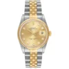 Rolex Datejust Champagne Diamond Factory Dial on D Link Jubilee Bracelet Ref 16233G