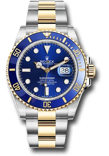 19601264_hq4myfjriu49dyfoyuw6bg08e2cs.webp Rolex Submariner Blue Dial on Oyster Bracelet Ref. 126613LB with New Style Card (green) 2024 - Image 1