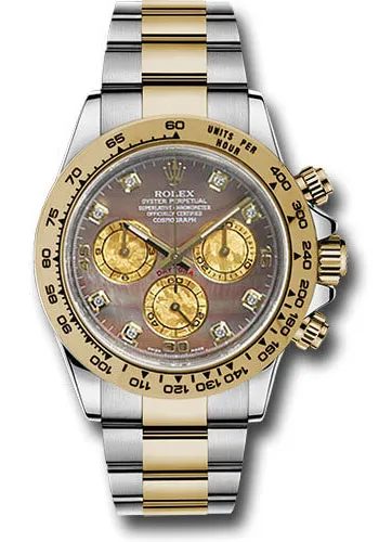 19601286_bqeuqyhowab52400ss3g2ds5eb6u.webp Rolex Daytona Dark MOP Diamond Dial on Oyster Ref. 116503 with New Style Card (White) 2017 - Image 1