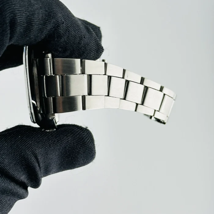 Rolex Air-King Silver Stick / Has Spots Dial on Folded Oyster Ref. 5500 - Image 5