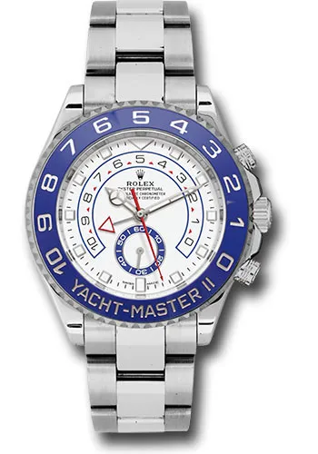 19697813_o87aknde8yxockwi1j1q0cp92v7i.webp Rolex Yacht-Master II Matt White Dial on Oyster Ref. 116680 with New Style Card (White) 2016 - Image 1