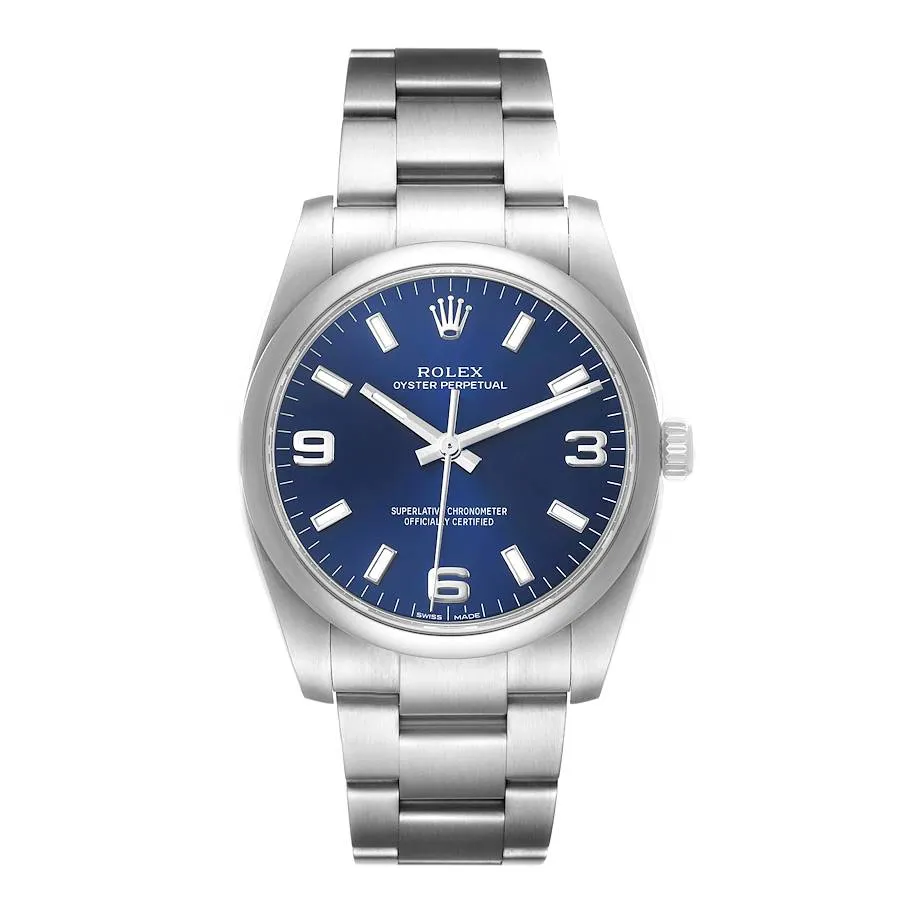 19805010_wif8nmhmbefrfo0zndhjgcyknxec.webp Rolex Oyster Perpetual Blue Dial on Oyster Ref. 114200 with New Style Card (White) 2019 - Image 1