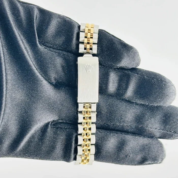 Rolex Datejust Lady Champagne Stick Dial on D-Link Jubilee Bracelet Ref. 69173 - Image 4