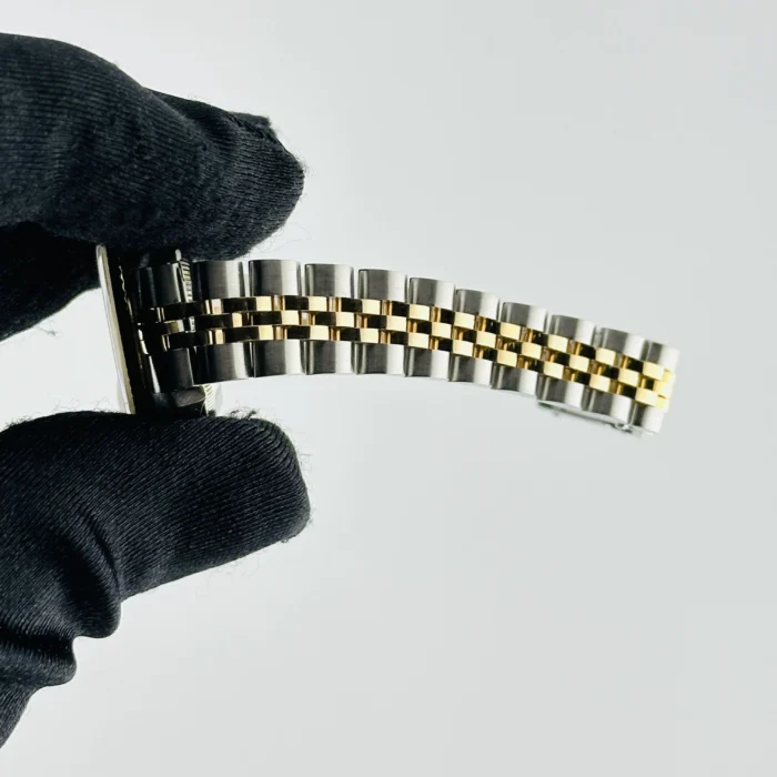 Rolex Datejust Lady Champagne Stick Dial on D-Link Jubilee Bracelet Ref. 69173 - Image 5