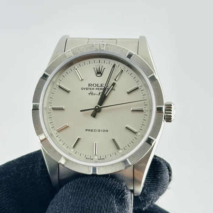 Rolex Air-King Silver Stick Dial on Oyster Bracelet Ref. 14010 - Image 3