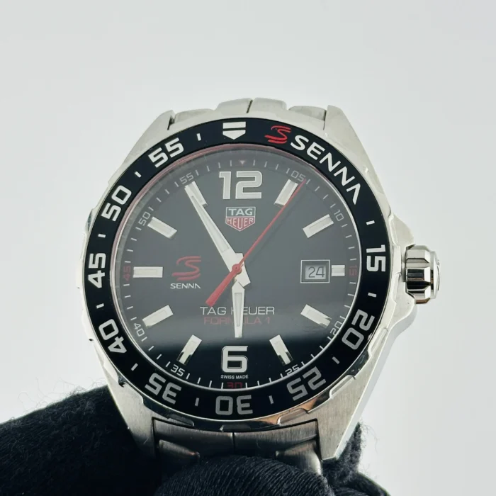 Tag Heuer Formula 1 Senna Special Edition Black Dial on Stainless Steel Bracelet Ref. WAZ1012.BA0883 - Image 3