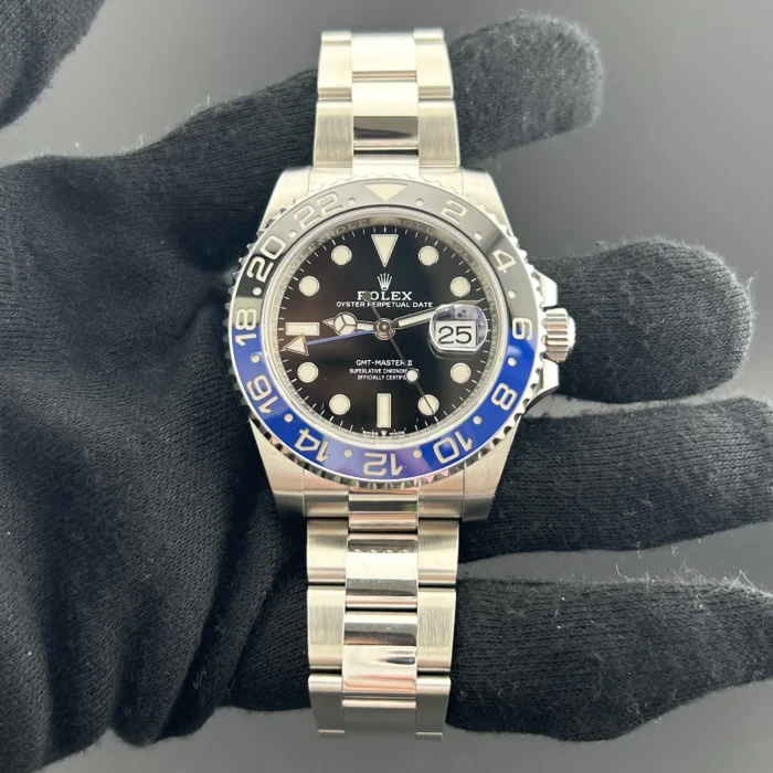 Rolex GMT-Master II Black Dial on Oyster Ref. 126710BLNR with New Style Card (green) 2022 - Image 2