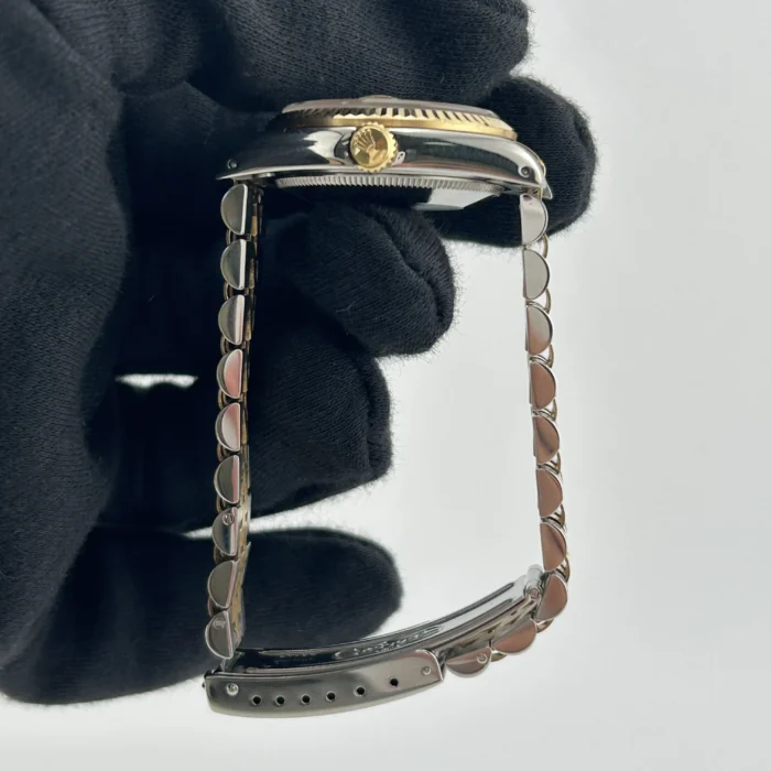 Rolex Datejust White Roman Dial on D-Link Jubilee Bracelet Ref. 68273 - Image 6