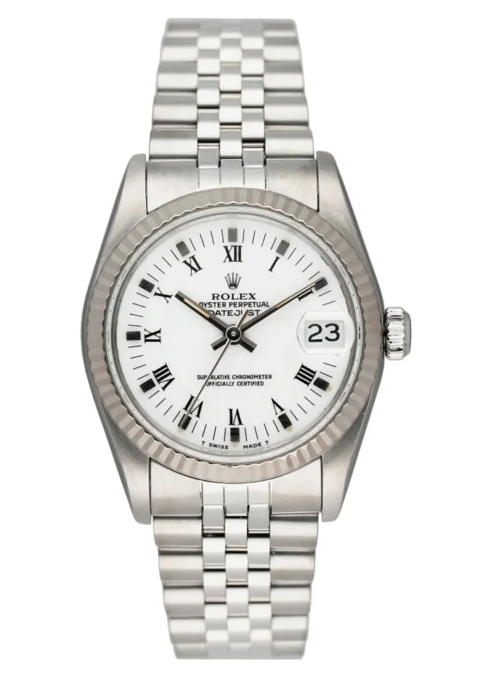 Rolex Datejust White Roman Dial on D-Link Jubilee Ref. 68274 - Image 1