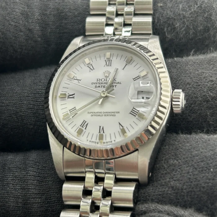 Rolex Datejust White Roman Dial on D-Link Jubilee Ref. 68274 - Image 3