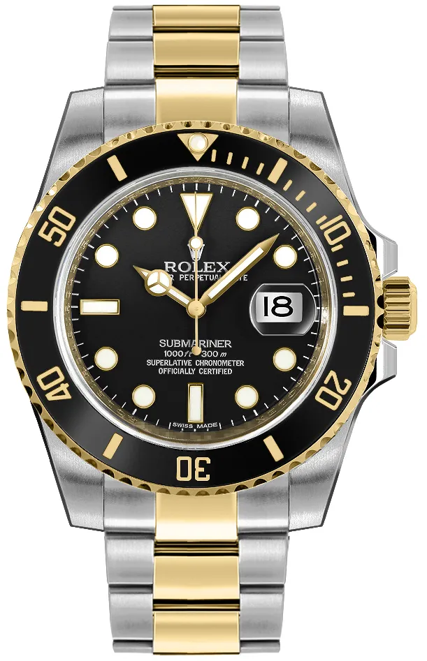 19947773_vw9wax4joiyzqqow75fhho7qljm0.webp Rolex Submariner Black Dial on Oyster Ref. 116613LN - Image 1