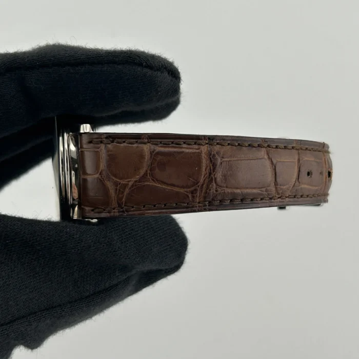 BlancPain Villeret Chrono Brown Roman Dial on Brown Leather Ref. 6185-1546A-55B with Card 2019 - Image 5