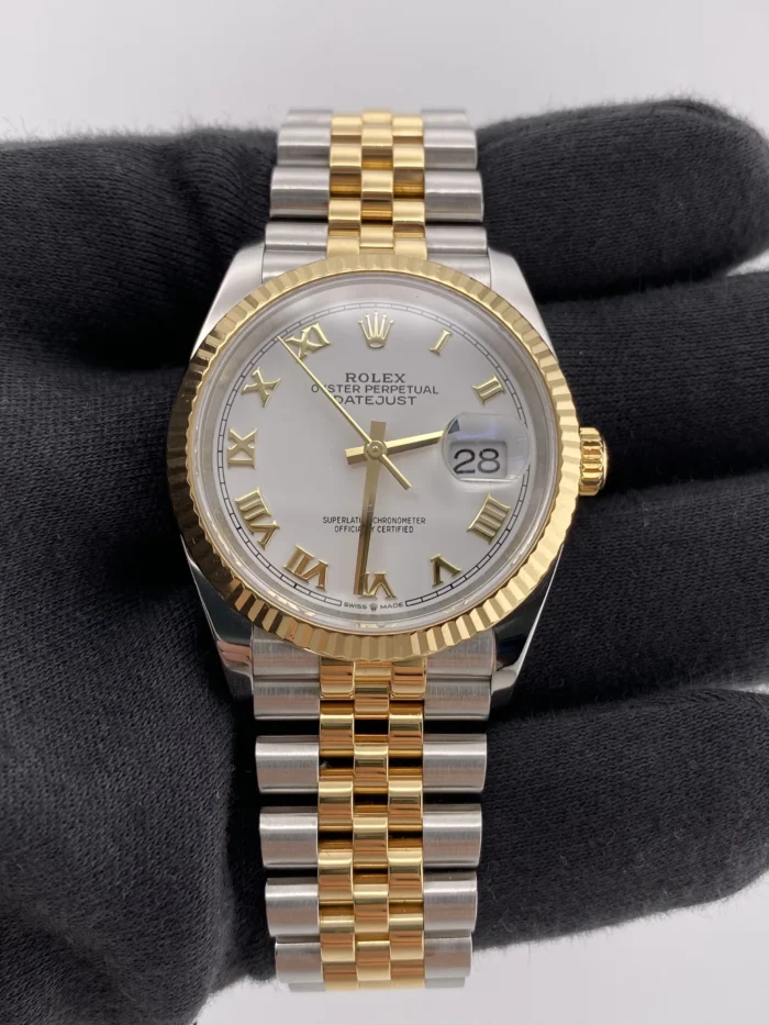 Rolex Datejust 36 White Roman Dial on Jubilee Ref. 126233 - Image 2